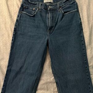 Abercrombie & Fitch Dark Blue Straight Leg Jeans
